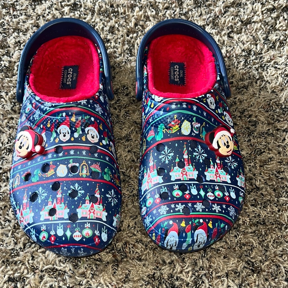 Disney winter crocs